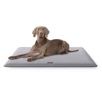 Knuffelwuff kuschelige Hundematte Calliope aus Teddy Material grau XL