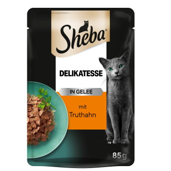 Sheba Delikatesse in Gelee 28×85 g Truthahn