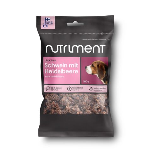 Nutriment Leckerli Schwein mit Heidelbeere