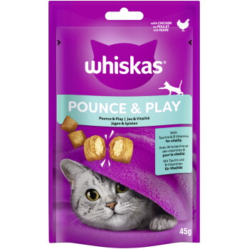 Whiskas Snack Pounce & Play mit Huhn 8×45 g