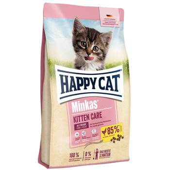 HAPPY CAT Minkas Trockenfutter Katze, Kitten, Care, Geflügel 2×10 kg