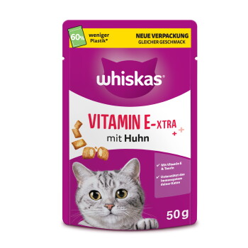 Whiskas Snacks, Vitamin E-xtra, Huhn 6×50 g