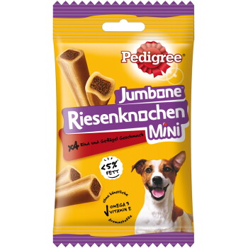 Pedigree Jumbone Riesenknochen Mini mit Rind und Geflügel 8×4 Stück