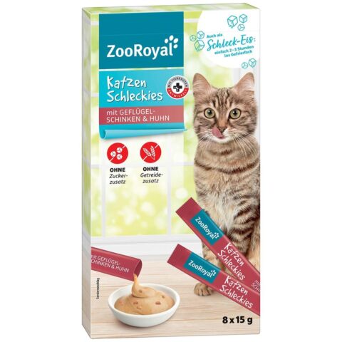 ZooRoyal Katzenschleckies mit Huhn und Schinken 88×15 g