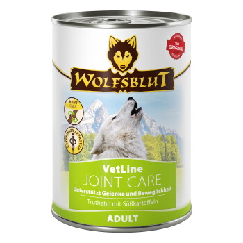 WOLFSBLUT Adult VetLine Joint Care Truthahn & Süßkartoffe 6×395 g
