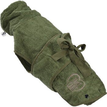 TAKE CARE Bademantel für Hunde S 36 cm