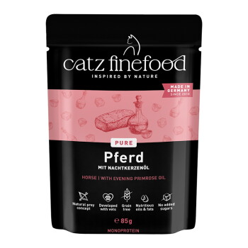 Catz finefood Nassfutter Katze Pure Adult Pferd 16×85 g