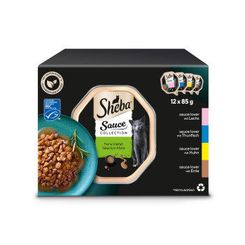 Sheba Multipack Sauce Collection Feine Vielfalt MSC 12×85 g
