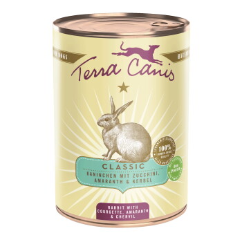 Terra Canis Nassfutter Hund Classic Adult Kaninchen 6×400 g