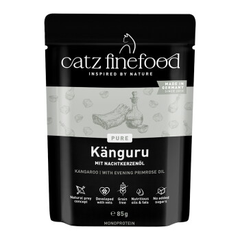 Catz finefood Nassfutter Katze Pure Adult Känguru 64×85 g