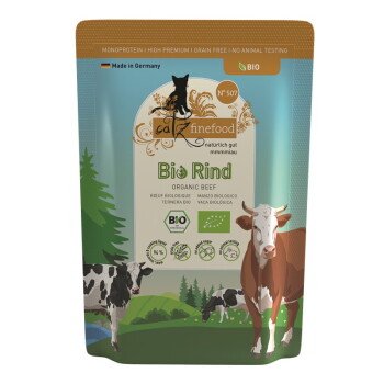 Catz finefood Nassfutter Katze Bio Adult No. 507 Rind 24×85 g