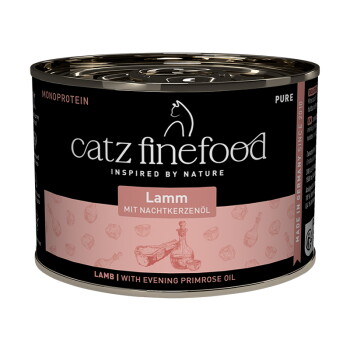 Catz finefood Nassfutter Katze Pure Adult Lamm 12×200 g
