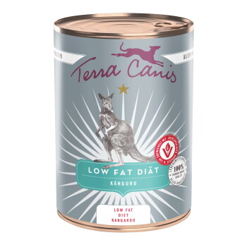 Terra Canis Nassfutter Hund Low Fat Diät Känguru 6×400 g