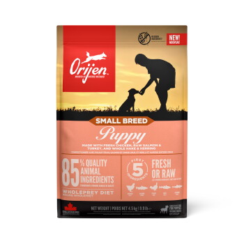 Orijen Small Breed Puppy Huhn, Truthahn & Fisch 4,5 kg
