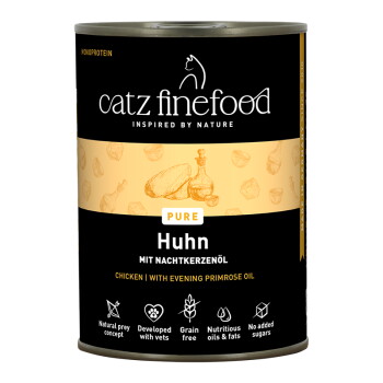 Catz finefood Nassfutter Katze Pure Adult Huhn 24×400 g