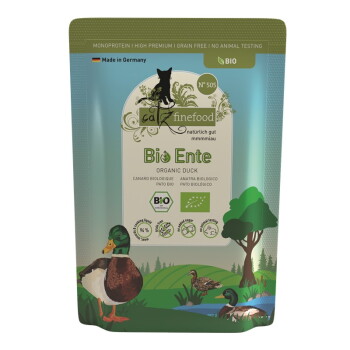 Catz finefood Nassfutter Katze Bio Adult No. 505 Ente 24×85 g