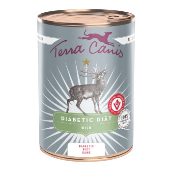 Terra Canis Nassfutter Hund Diabetic Diät Wild 6×400 g