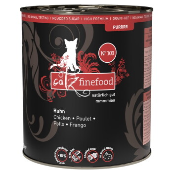 Catz finefood Nassfutter Katze Pure Adult No. 103 Huhn 12×800 g