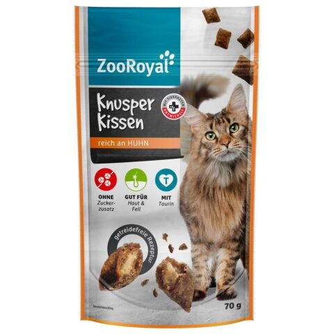 ZooRoyal Knusperkissen reich an Huhn 18×70 g