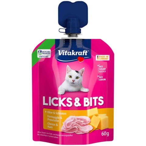 Vitakraft Licks und Bits Käse 60g 4×60 g