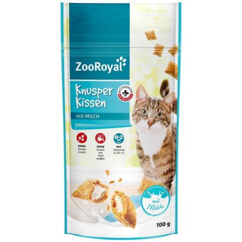 ZooRoyal Knusperkissen mit Milch 15×100 g