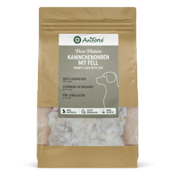 AniForte Kaninchenohren mit Fell 100 g